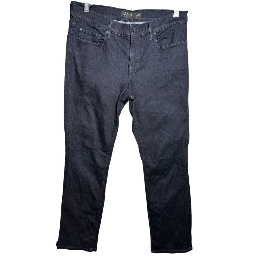AYR Size 28 Womens Jeans Dark Blue W114 B02 Stretch Zip Button